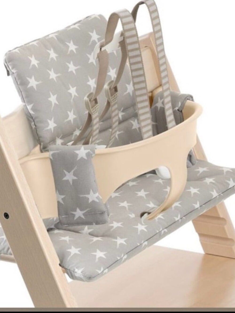 Stokke Tripp Trapp Highchair cushion gray with stars
